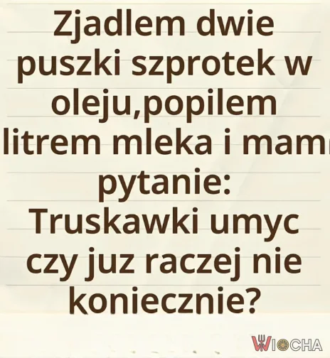 Już raczej nie koniecznie
