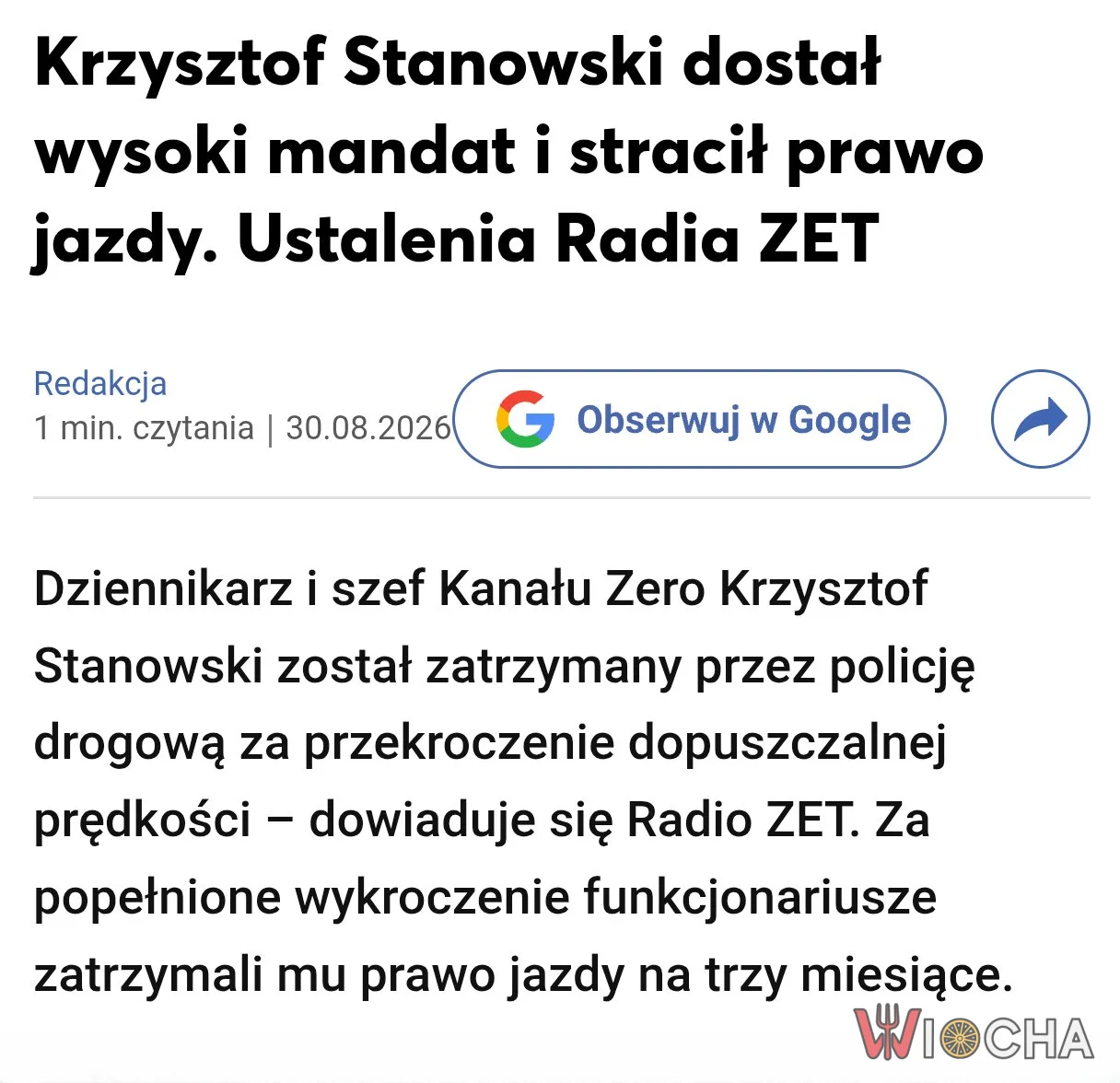 Jednego pirata mniej na drogach