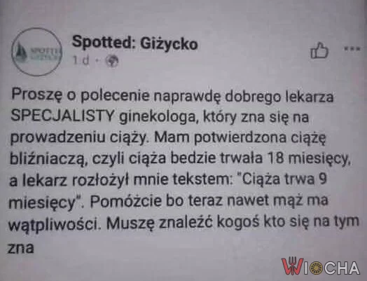 Ciąża ma 18 miesięcy?