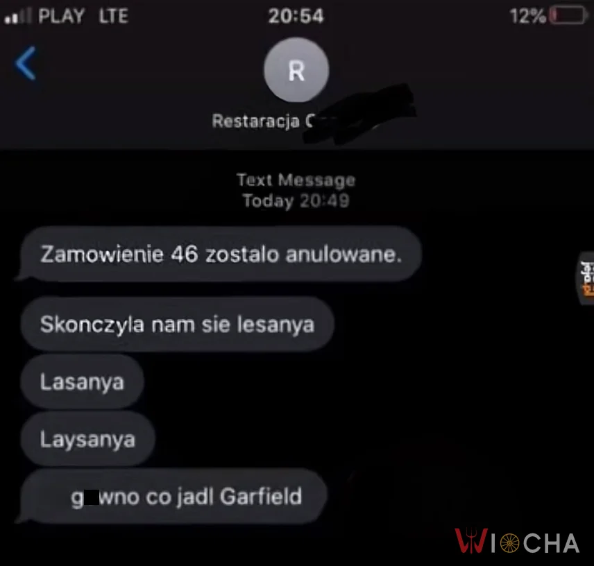 Lasagna się skończyła