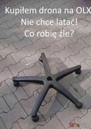 Dron na OLX...