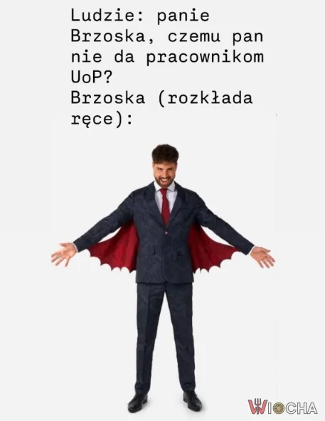 Brzoska rozkłada ręce