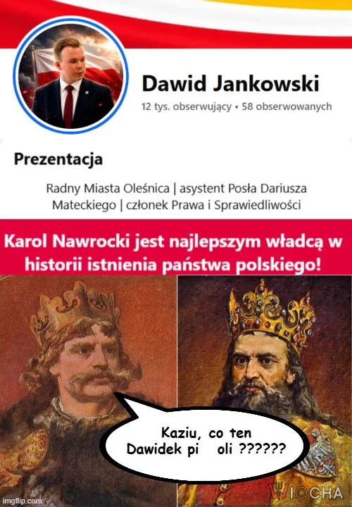 Dawid Jankowski -  radny PiS z  Oleśnicy, uważa, że :