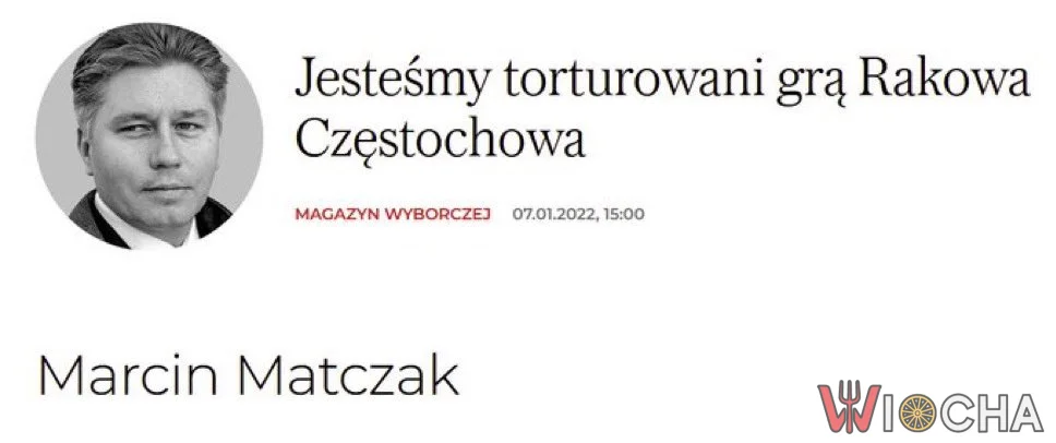 Cierpimy jak piłkarze Rakowa