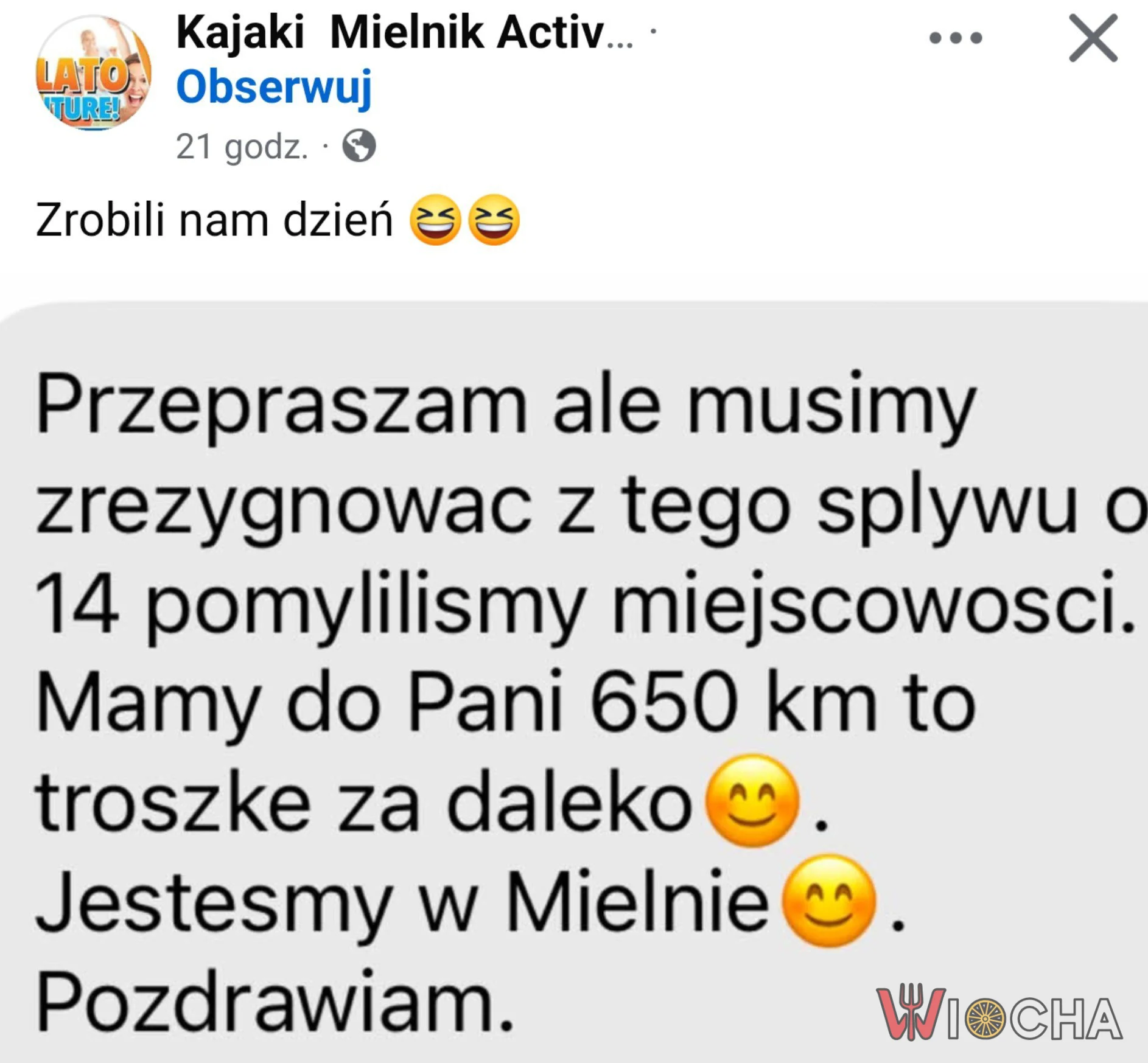 Mamy do Pani 650 km