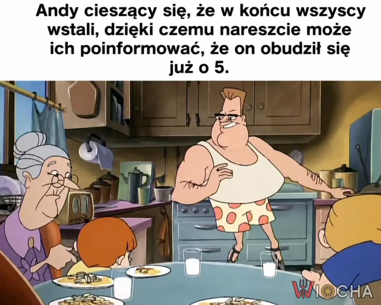 Typowy ojciec, a potem drzemka o 12