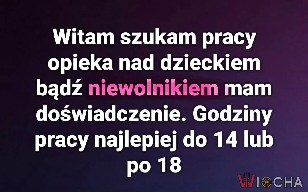 Niewolnik w ogłoszeniu?