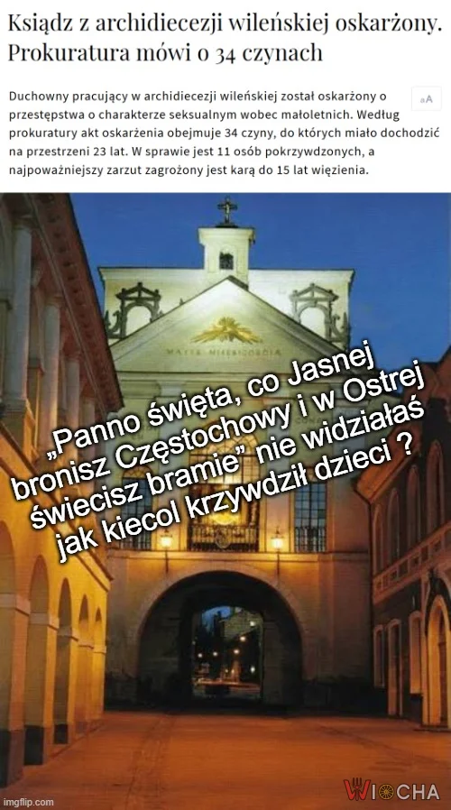 Pod Czujnym okiem Matki Boskiej Ostrobramskiej....