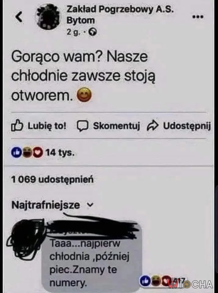 Odwrotnie byłoby trudno ;-)