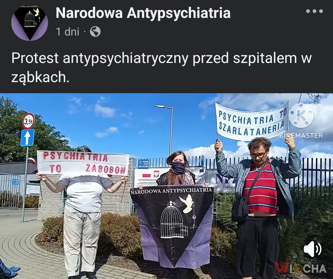 Protest pod szpitalem w Ząbkach. „Psychiatryzują ludzi dla pieniędzy”? Sprawdzamy, co jest faktem
