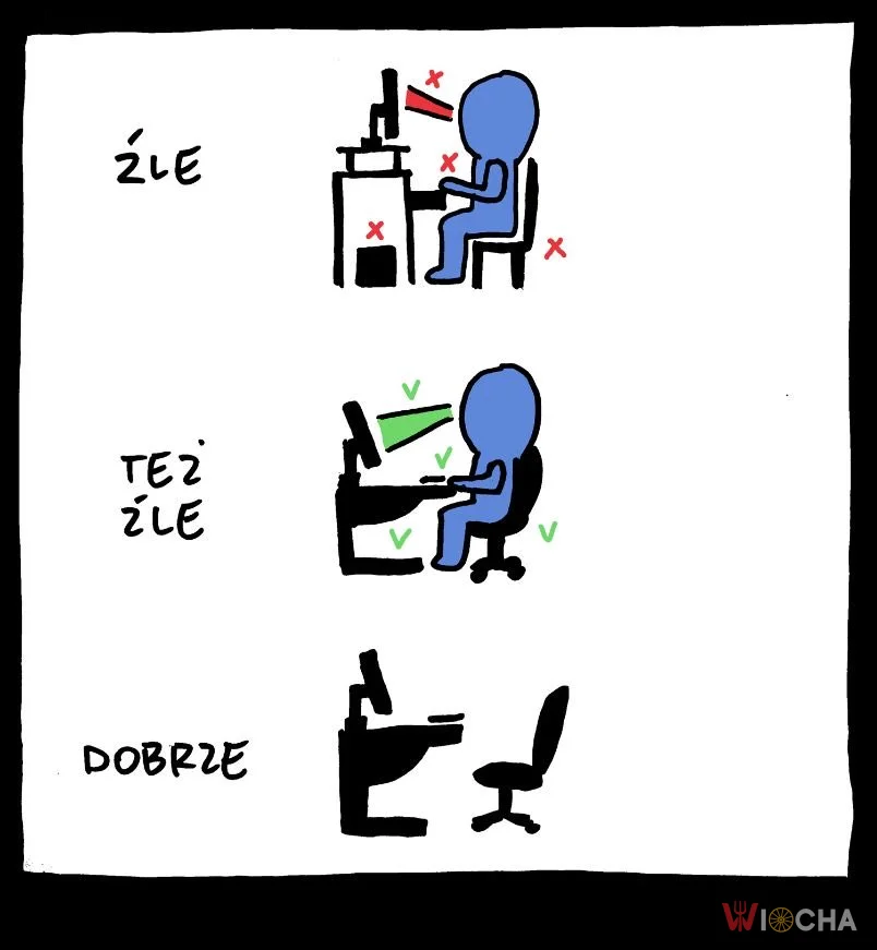 Jak nie siedzieć w pracy