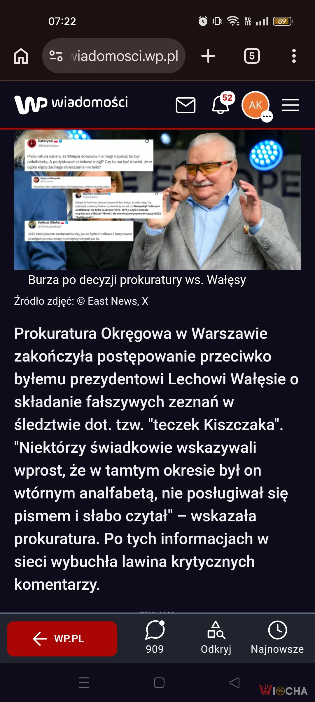 Prokuratura Żurka uniewinniła Wałęsę bo uznała go za debila i analfabeta 😂