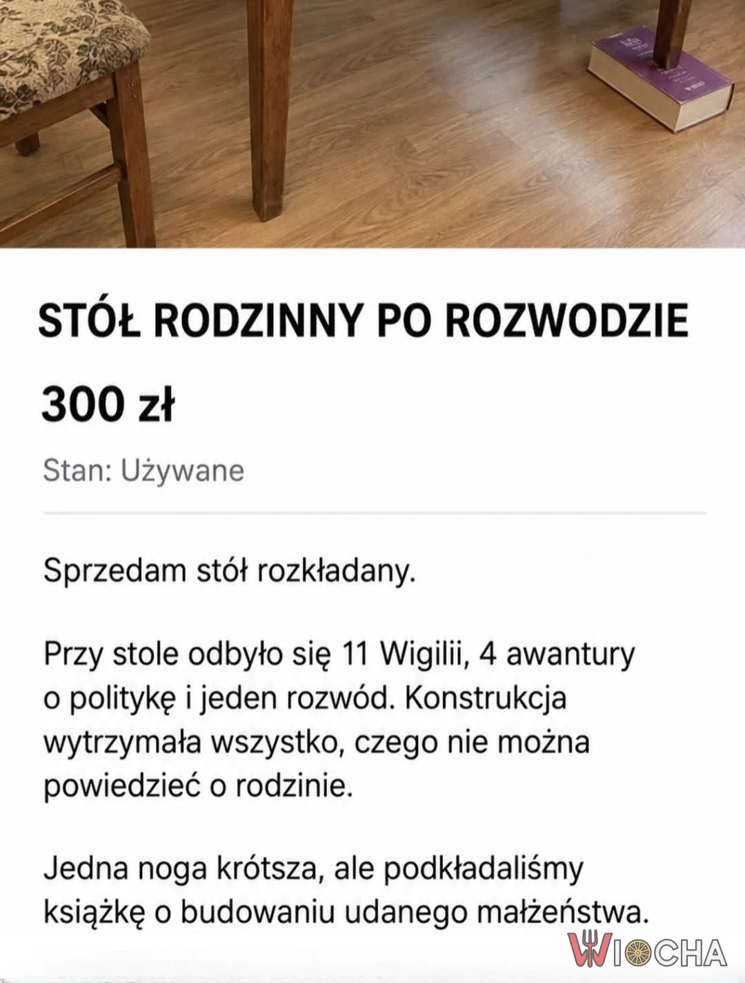 Sprzedam stół po rozwodzie