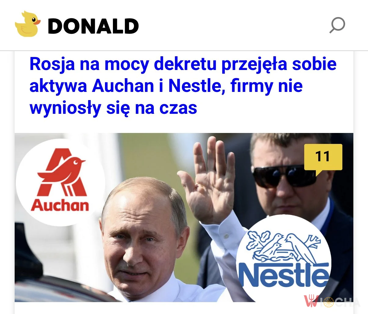 Putin kupił sklepy?