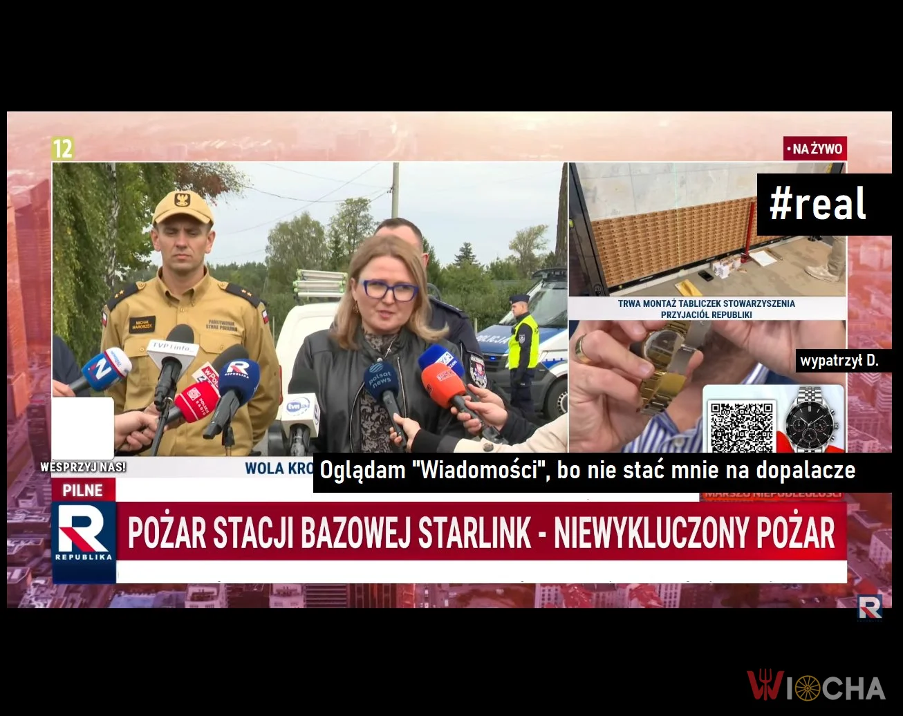 Natomiast najbardziej prawdopodobnym powodem pożaru był pożar. Ewentualnie pożar. Chyba, że pożar.