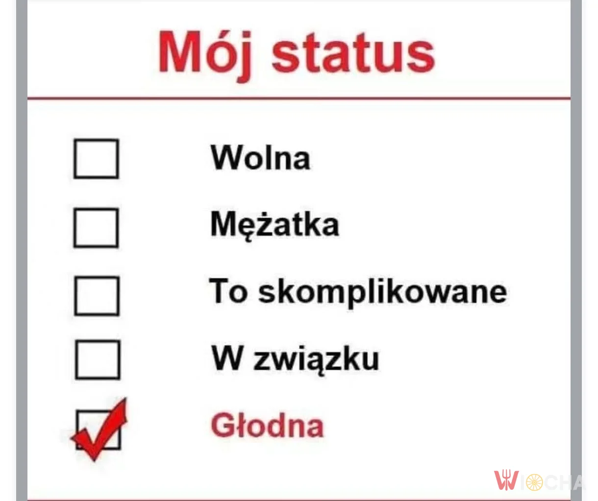 Życie to po prostu długie oczekiwanie na jedzenie