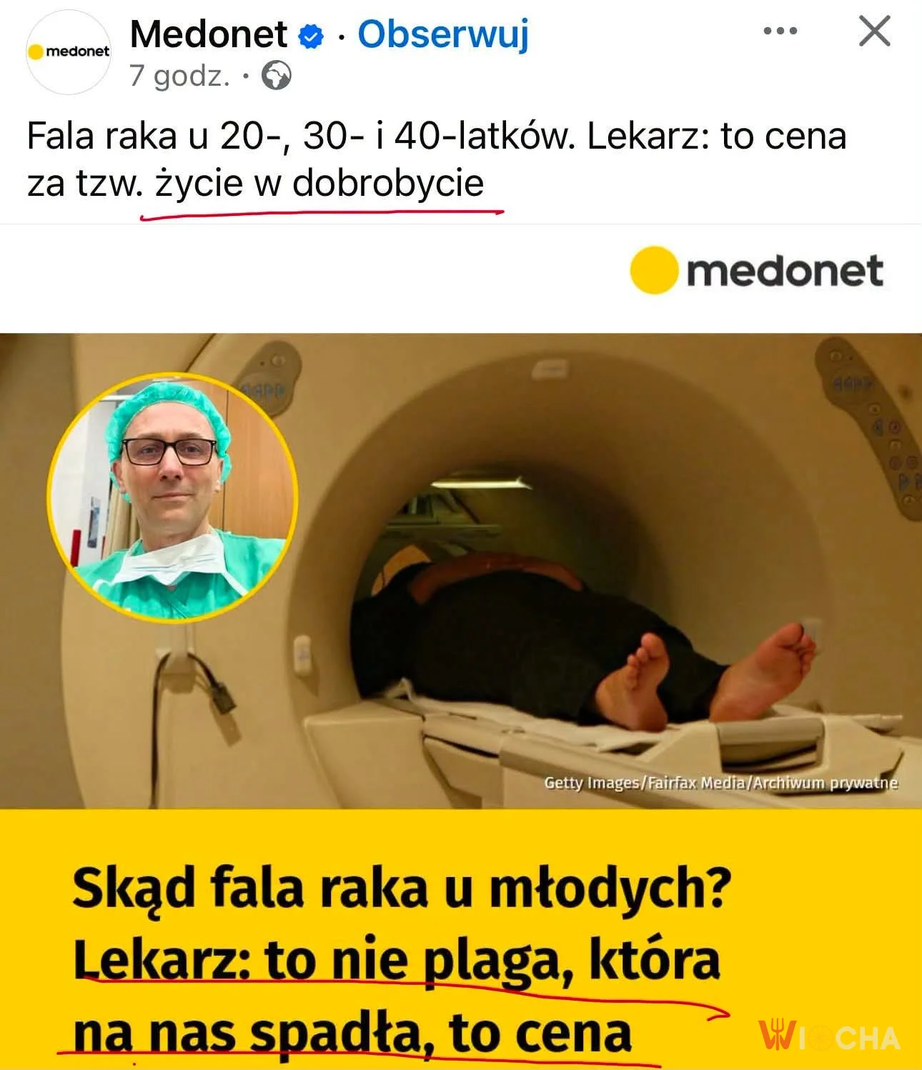 Od dobrobytu dostaje się raka?