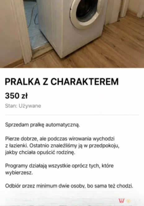 Pralka z osobowością
