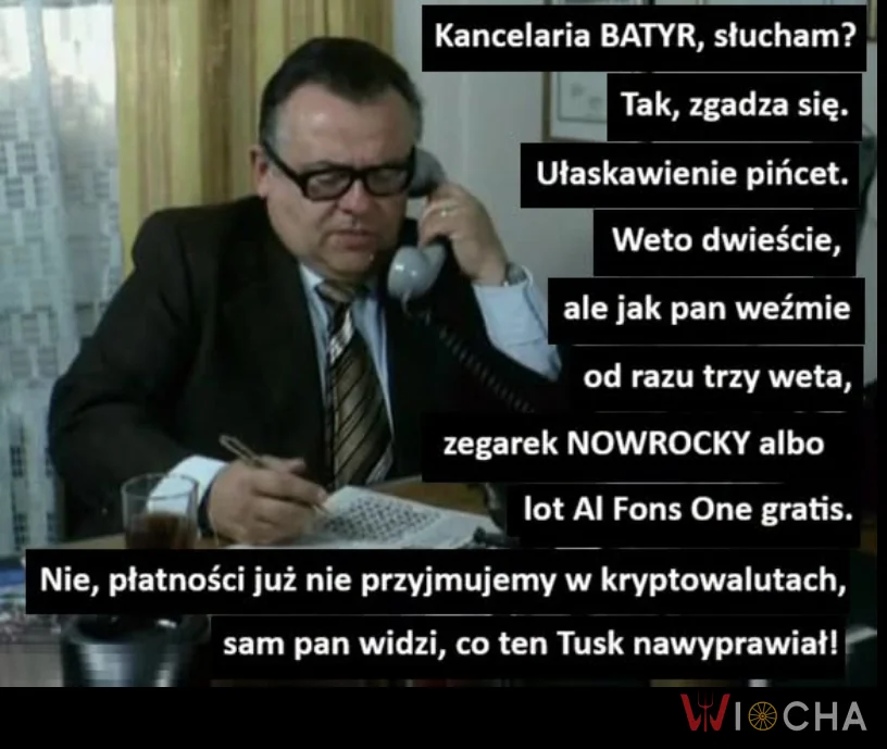 Komu? Komu? Bo ide do pałacu...