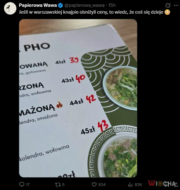 Nawet Warszawa obniża ceny