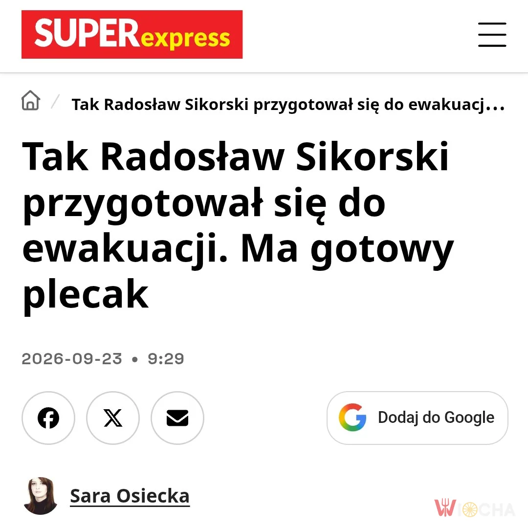 Plecak przygotowany na wszelki wypadek