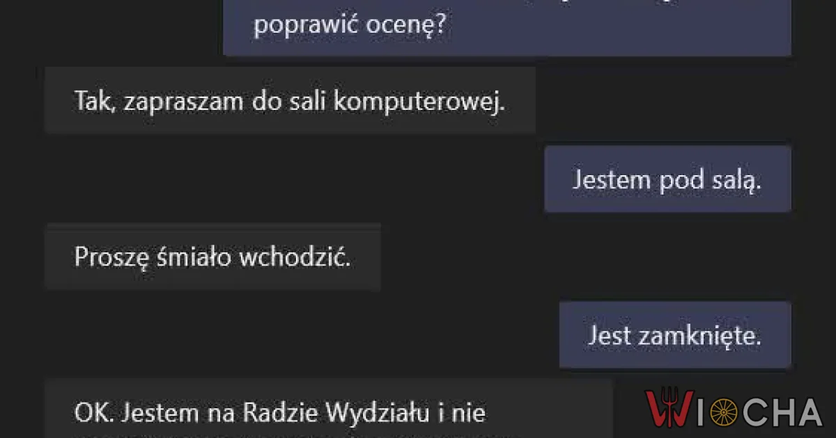 Kiedy chcesz poprawić, ale sala zamknięta