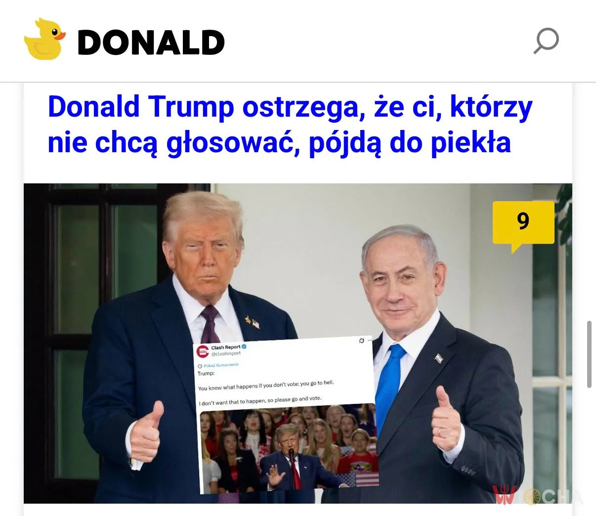 Głosuj albo czeka cię piekło!