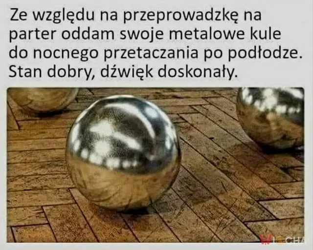 Metalowe kule dla mieszkańców bloku