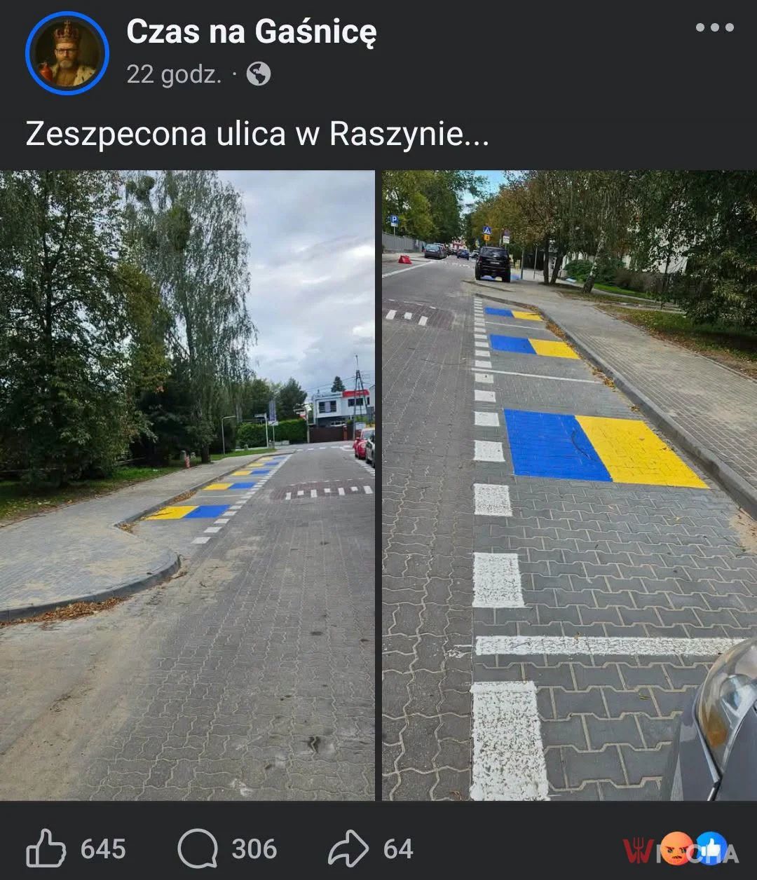 Brzydkie malowanie w Raszynie