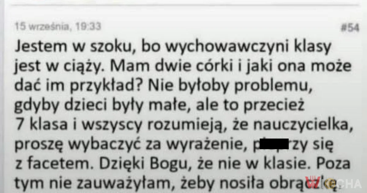 Nie zauważyła, żeby nosiła obrączkę