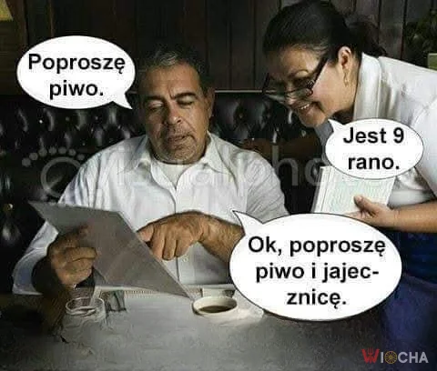 Piwo i jajecznica