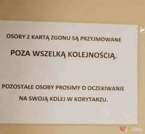 Zgony bez kolejki