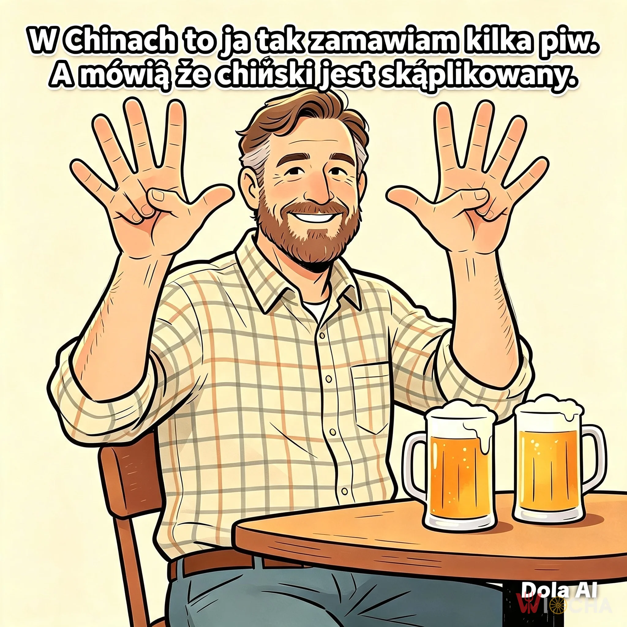 Nawrzyło się Chińskie piwko.