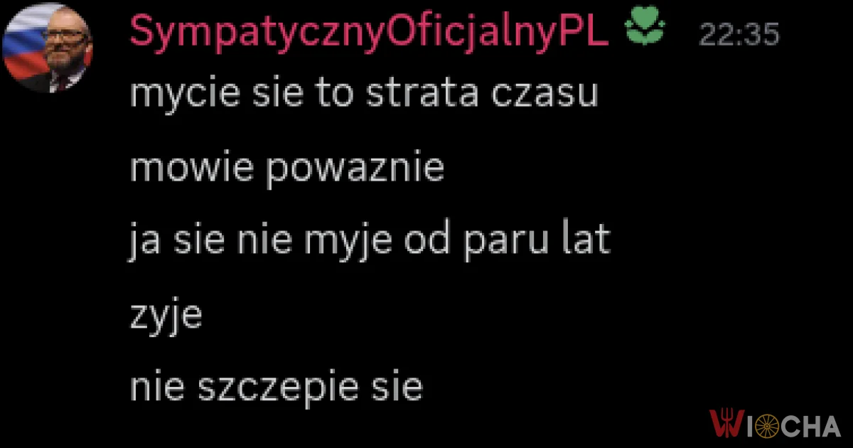 Nie myję się i nie szczepię