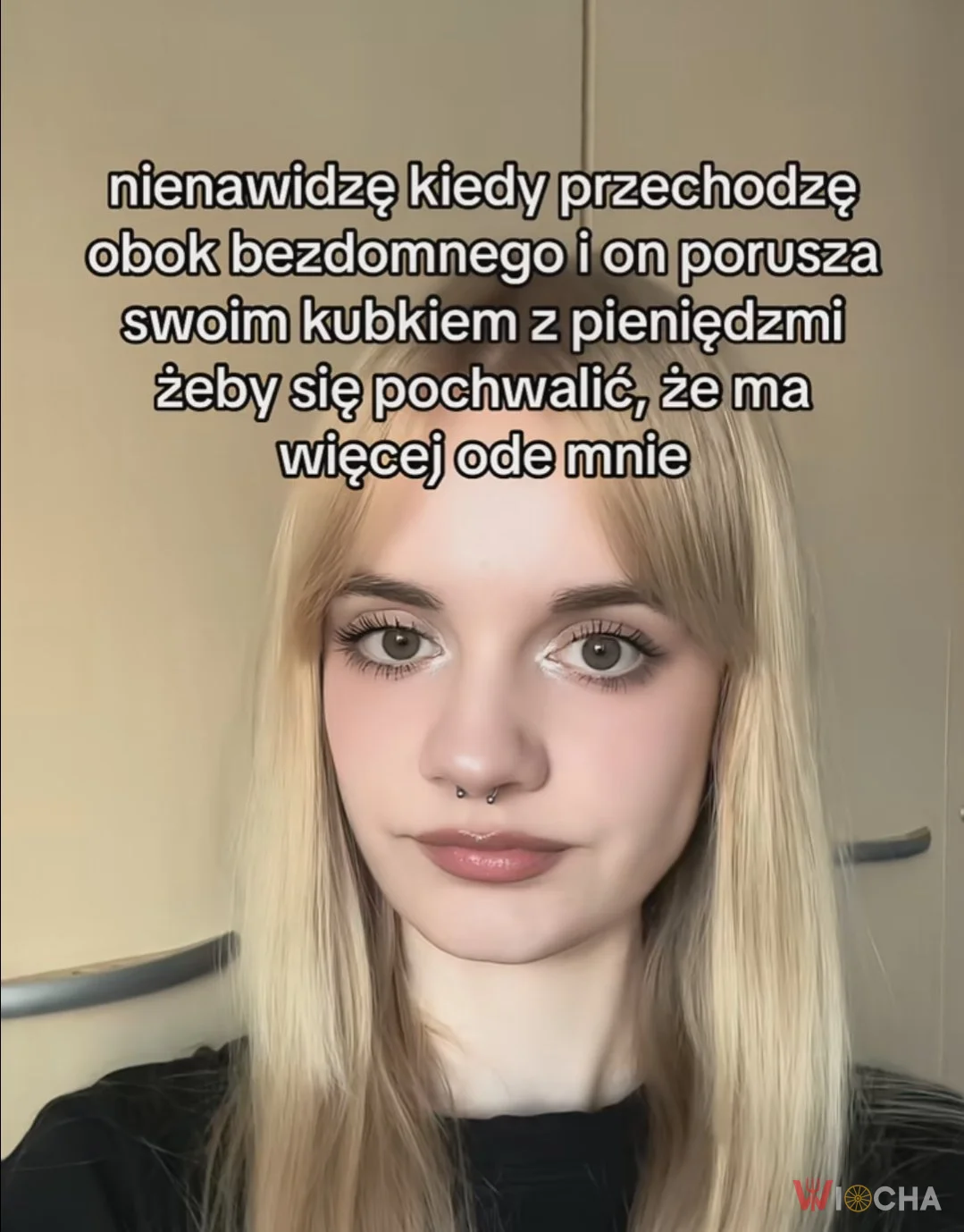 Bezdomny się chwali