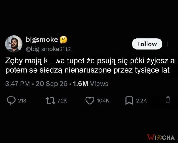 Zęby mają tupet