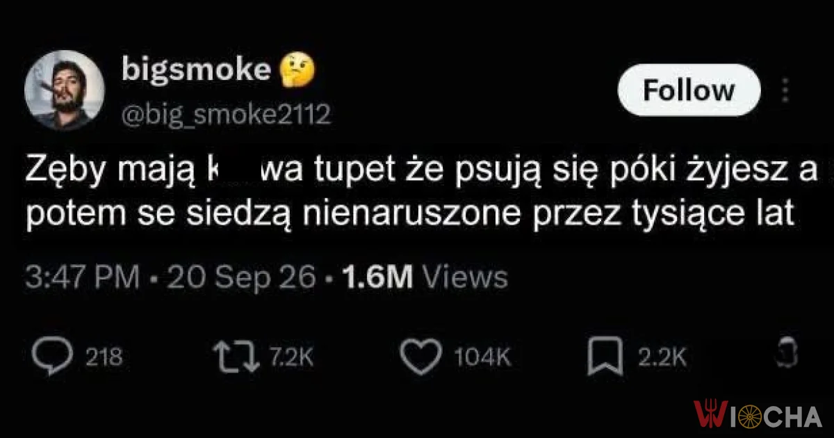 Zęby mają tupet