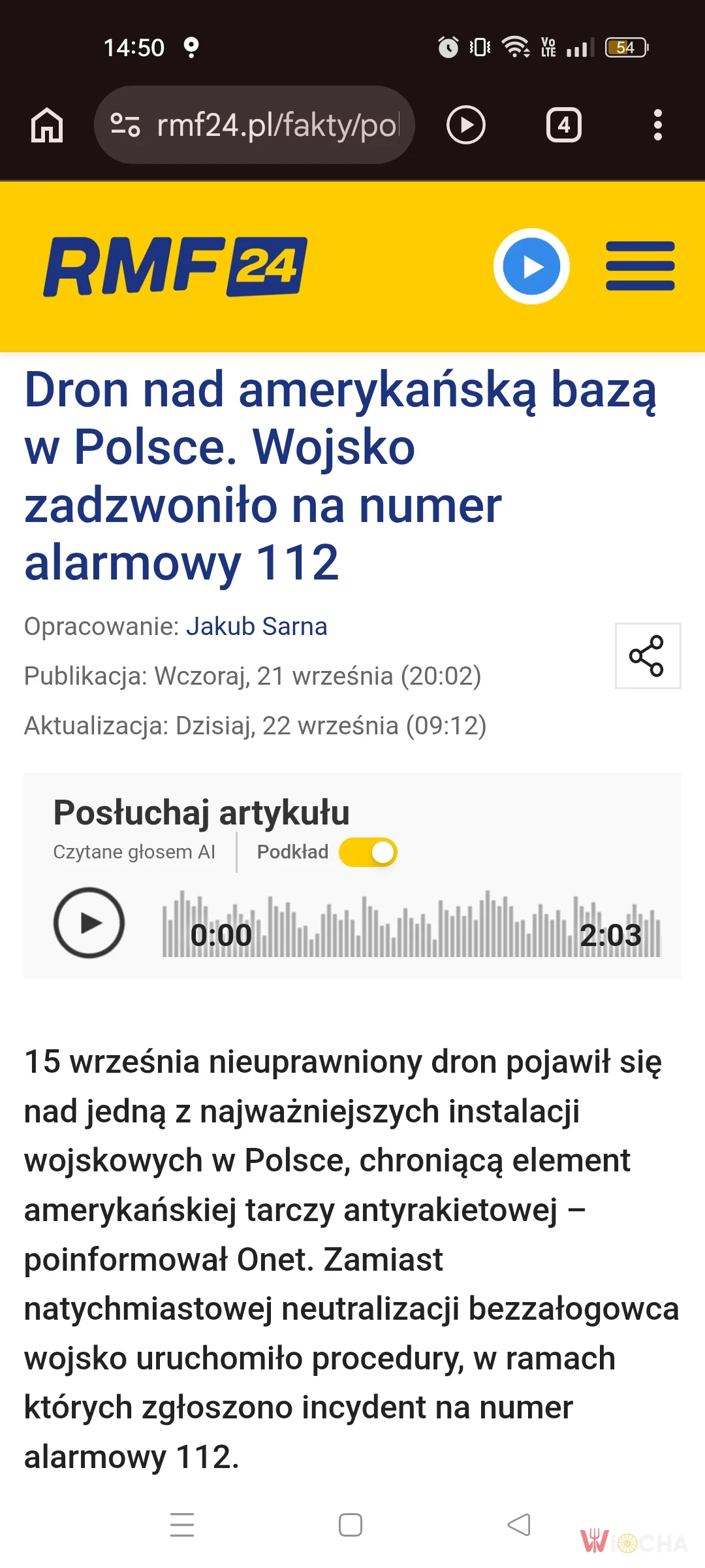 Wojsko dzwoni na policję