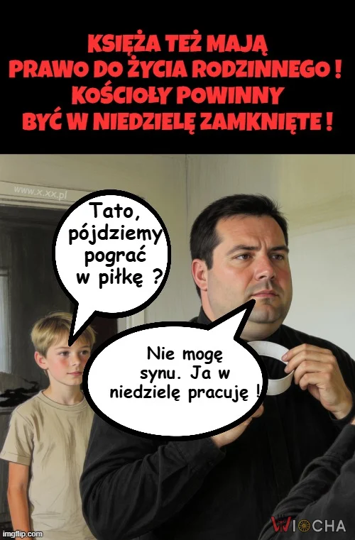 Czy ksiądz jest gorszy od sprzedawcy w markecie ?