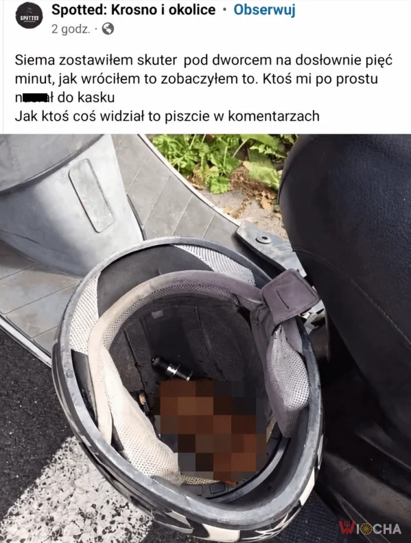 Kask pełen niespodzianek