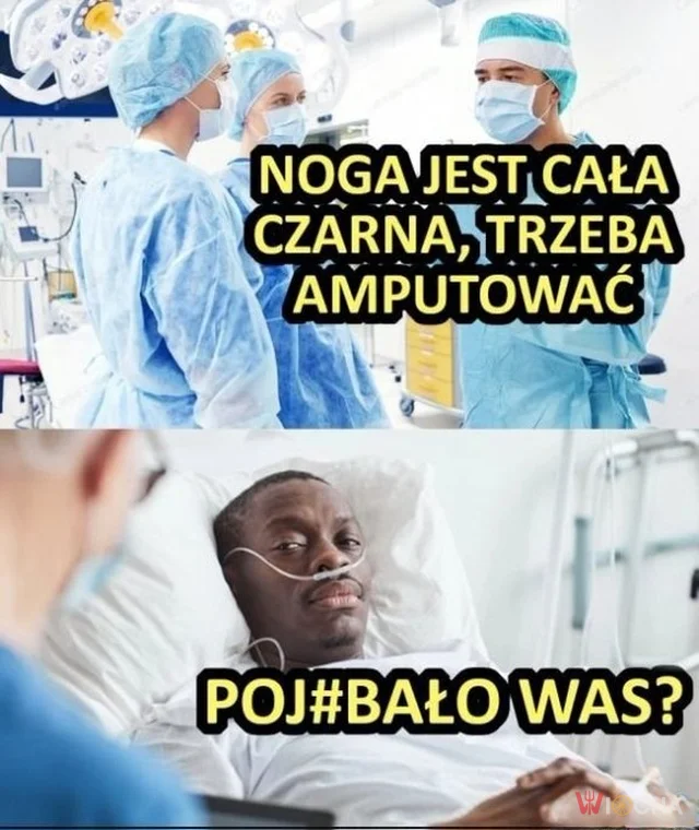 Noga jest czarna