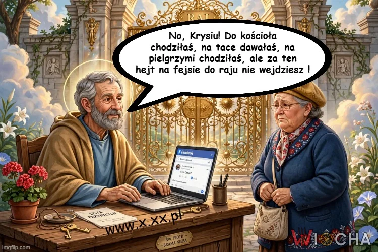 Podobno św. Piotr sprawdza historię przeglądarki :-)