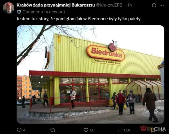 Biedronka za starych czasów