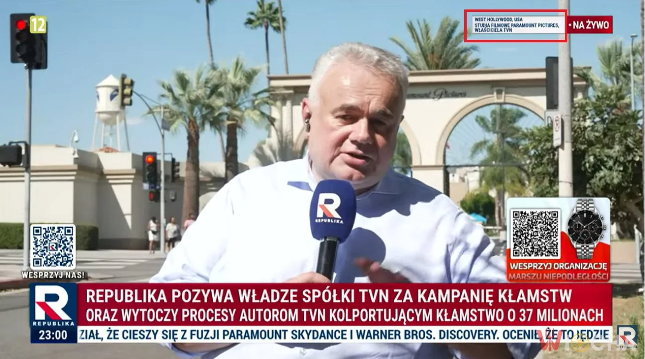 Sakiewicz w Hollywood w Los Angeles, a ty widzu wpłacaj kasę🤗