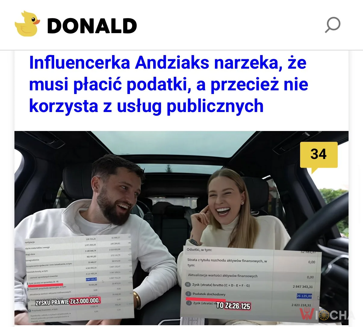 Kiedy influencerka odkrywa podatki