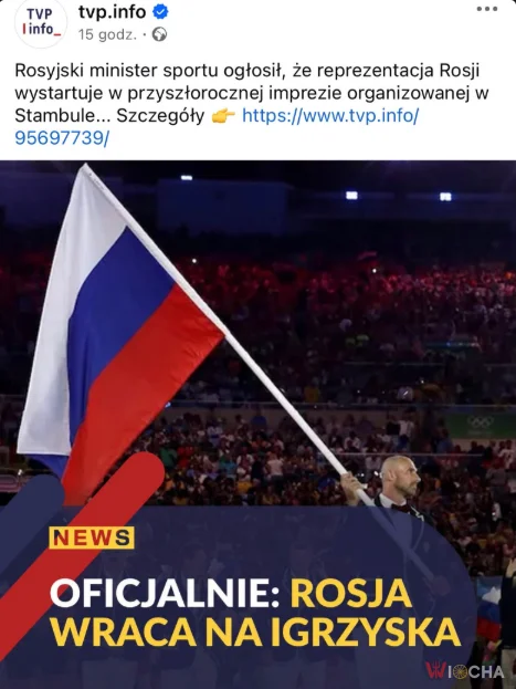 Rosjanie znów na sportowej arenie