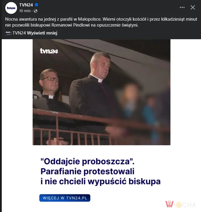 Kiedy proboszcz nie może iść do domu