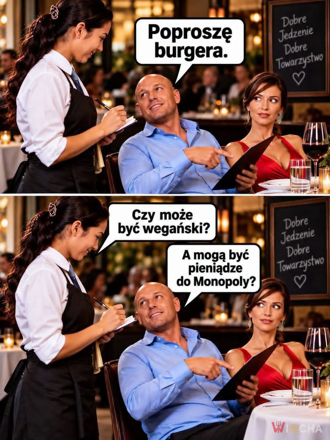 Udawane jedzenie - udawane pieniądze