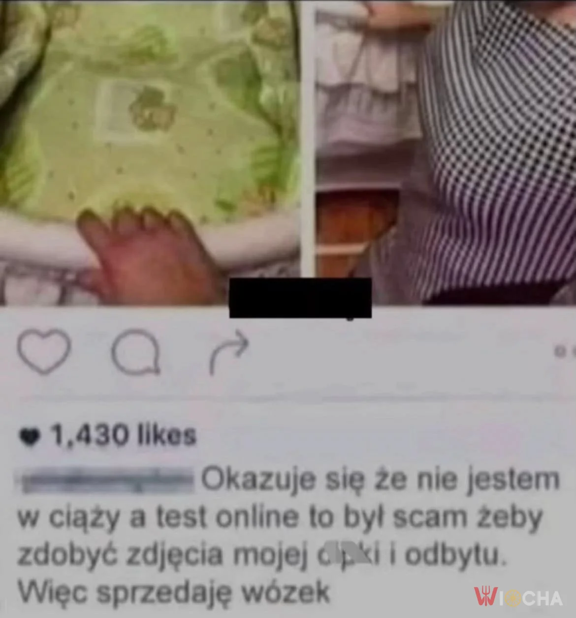 Test ciążowy z Internetu