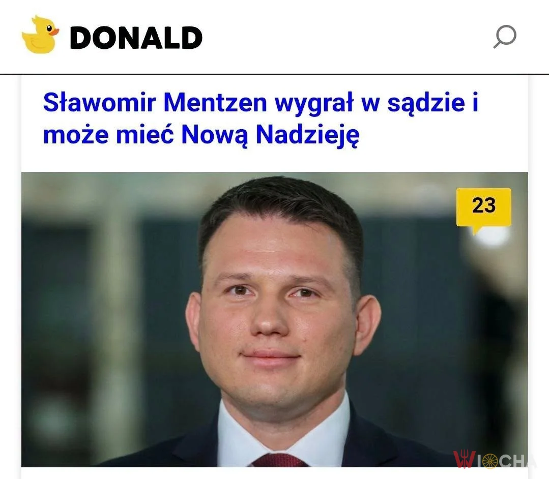 Nowa Nadzieja Mentzena zostaje